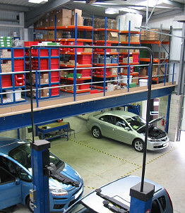 Compact Mezzanine Retail Garage Floor